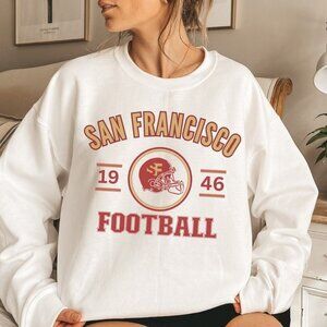 San Francisco Football Sweatshirt Retro NFL Crewneck 49ers Fan Gift 05
